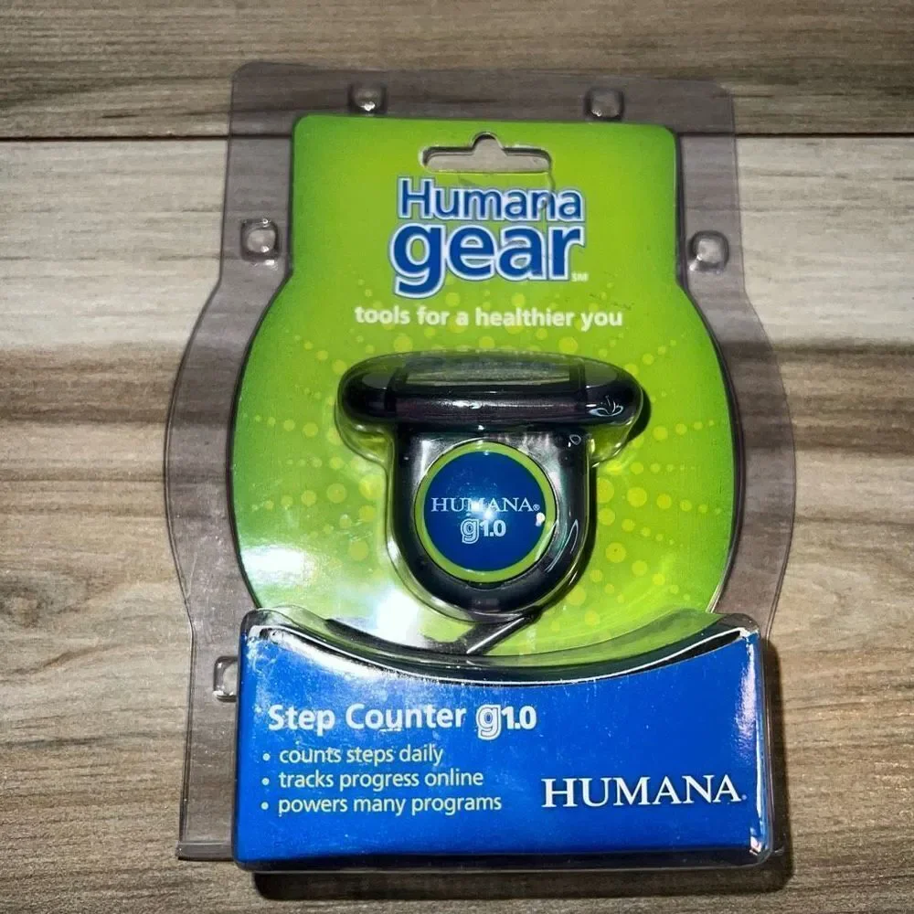 Humana Gear Step Counter g1.0 Daily Pedometer Counts Steps Daily Track Progress